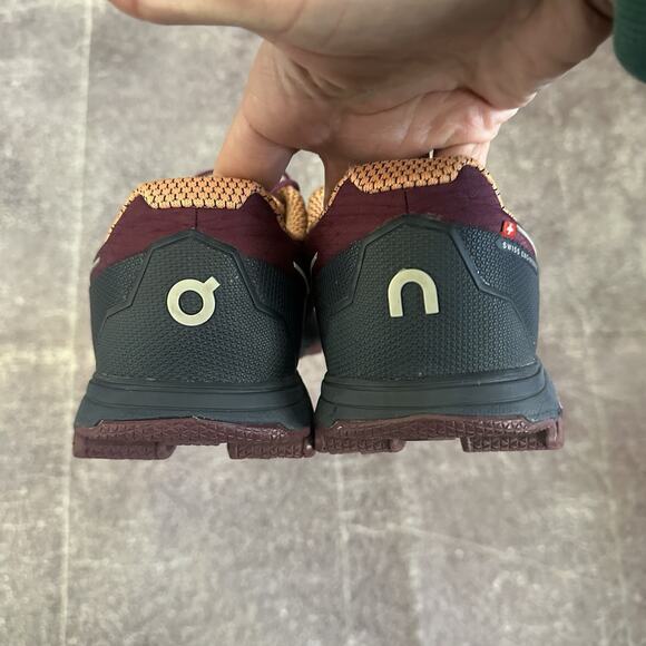 Womens On Cloudventure Trail Running Lace Up Mulberry Maroon Salmon Orange Sz 10 - Picture 5 of 7